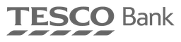 Tesco Bank logo, monochrome wordmark version, on a transparent background