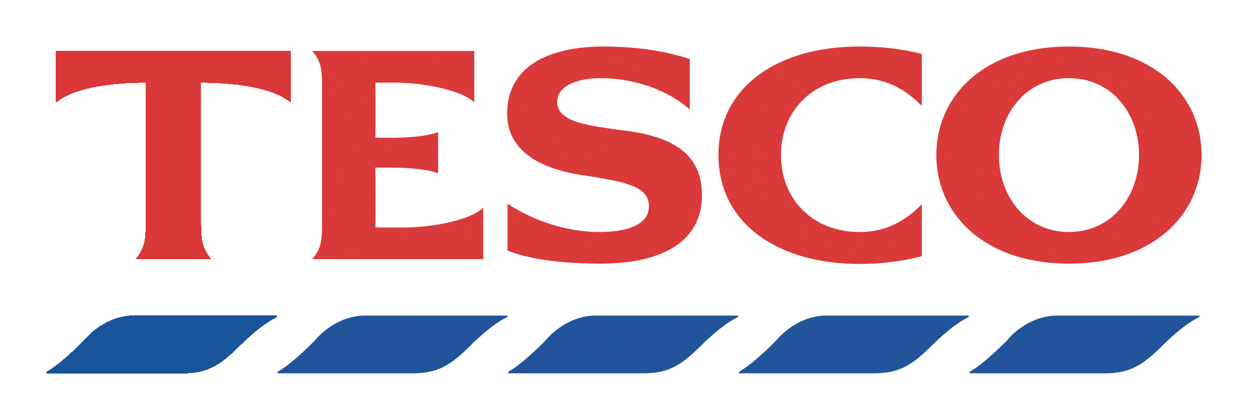 Tesco logo on a transparent background