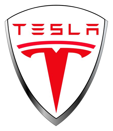 Tesla Motors logo, icon version, on a transparent background