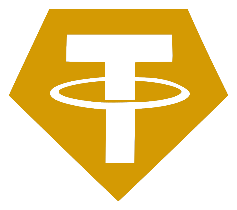 Tether Gold logo on a transparent background