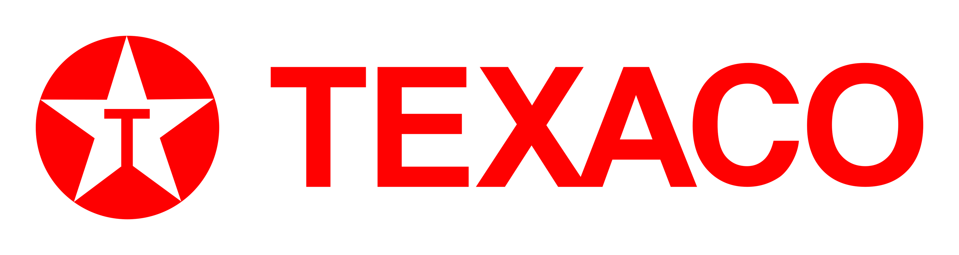 Texaco logo on a transparent background