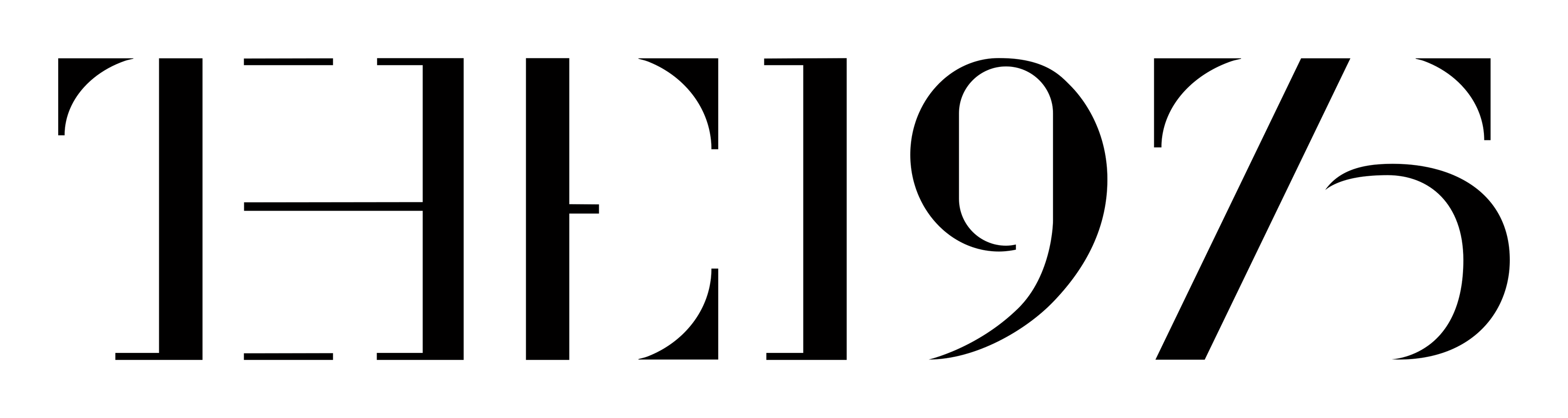 The 1975 logo on a transparent background