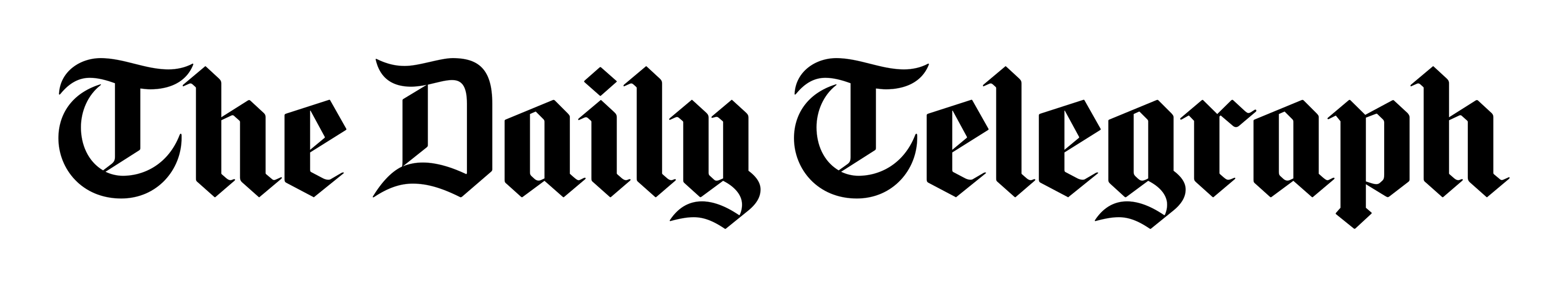 The Daily Telegraph logo on a transparent background