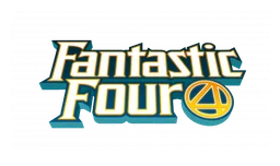Logo da The Fantastic Four, versão horizontal, em fundo transparente