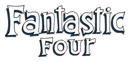 Logo da The Fantastic Four, versão monocromático, em fundo transparente