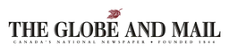 The Globe and Mail のロゴ、ブラック ロゴタイプバージョン（背景透過）