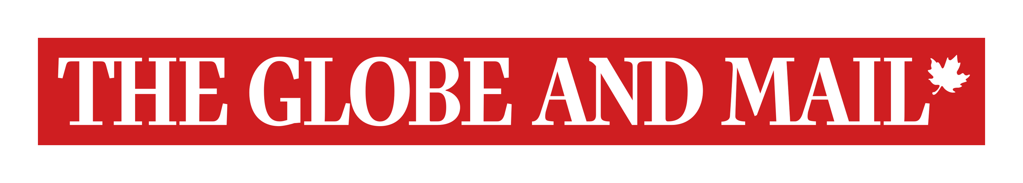 The Globe and Mail のロゴ（背景透過）