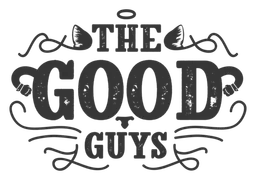 The Good Guys logo, black version, on a transparent background