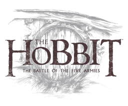 The Hobbit logo, black version, on a transparent background