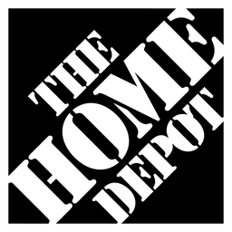 The Home Depot logo, black icon version, on a transparent background