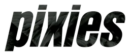 The Pixies logo, black wordmark version, on a transparent background