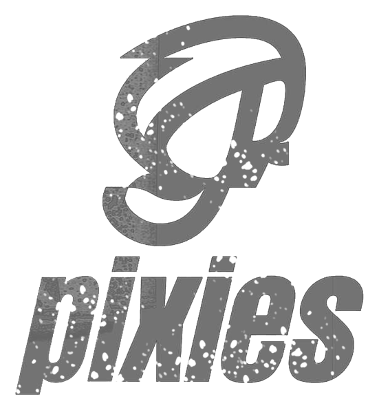 The Pixies logo, monochrome icon version, on a transparent background