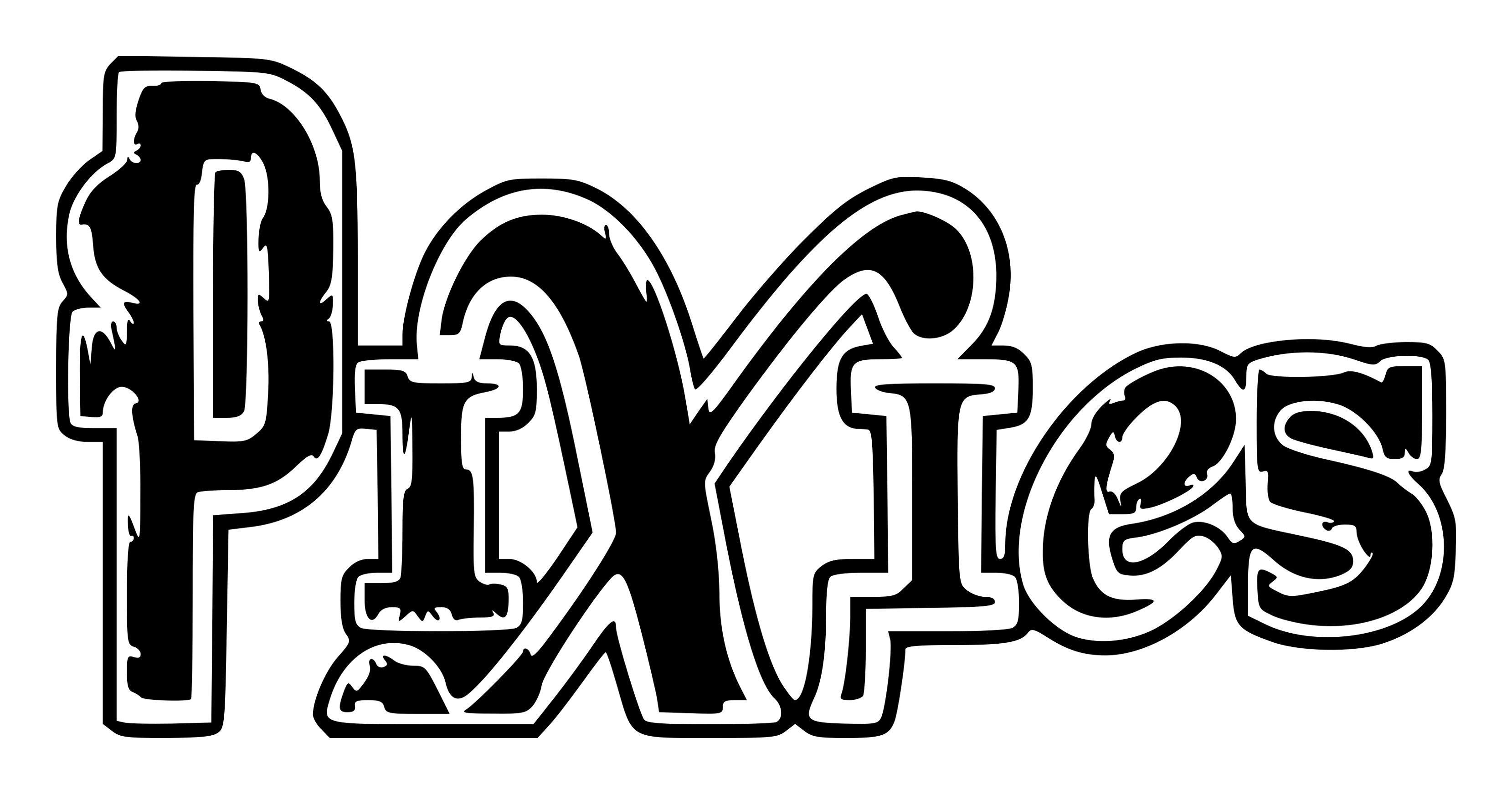 The Pixies logo on a transparent background