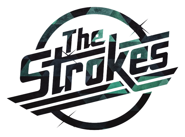 The Strokes logo on a transparent background