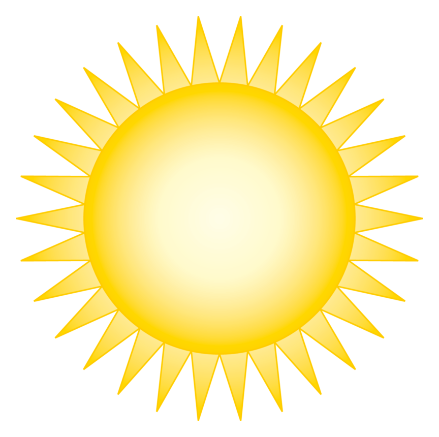 The Sun Logo auf transparentem Hintergrund