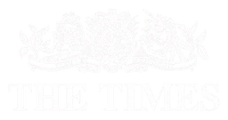 The Times logo, white version, on a transparent background