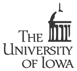 The University of Iowa logo, black icon version, on a transparent background