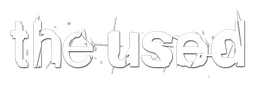 The Used logo, white wordmark version, on a transparent background