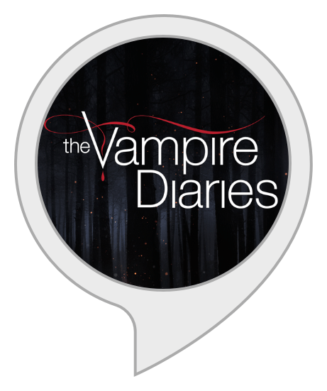 The Vampire Diaries logo, monochrome icon version, on a transparent background
