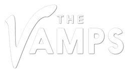 The Vamps logo, white version, on a transparent background