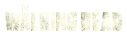 The Walking Dead logo, white wordmark version, on a transparent background