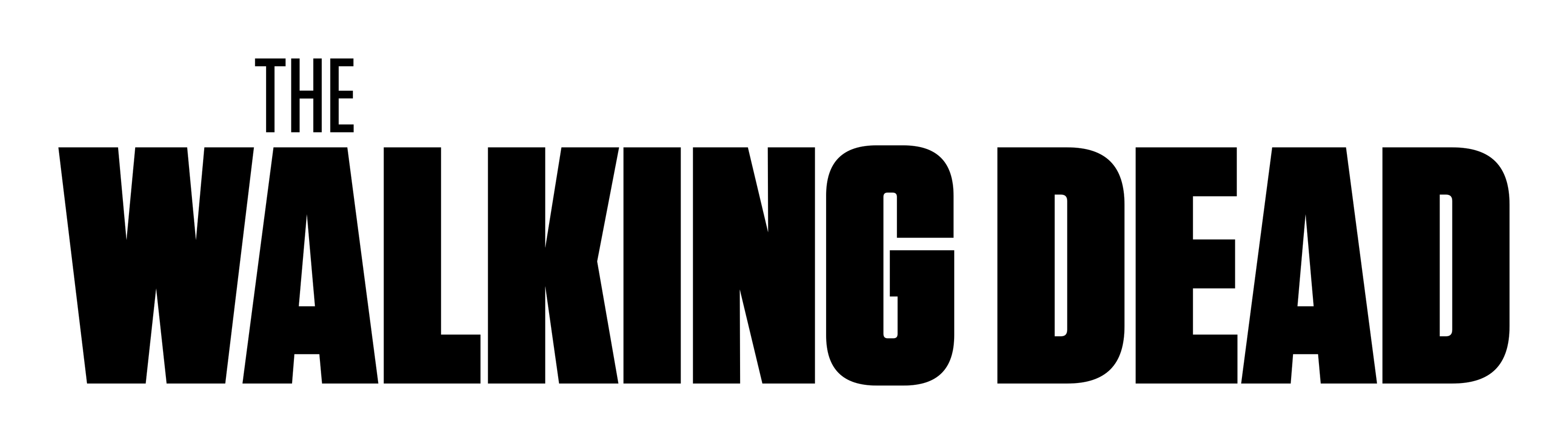 The Walking Dead logo on a transparent background