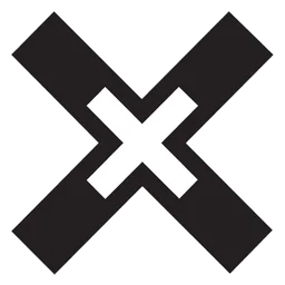 The XX logo, black icon version, on a transparent background