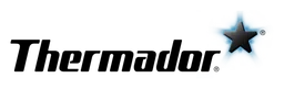 Logo Thermador, version logotype noir, sur fond transparent