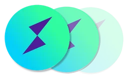 Thorchain logo, horizontal version, on a transparent background