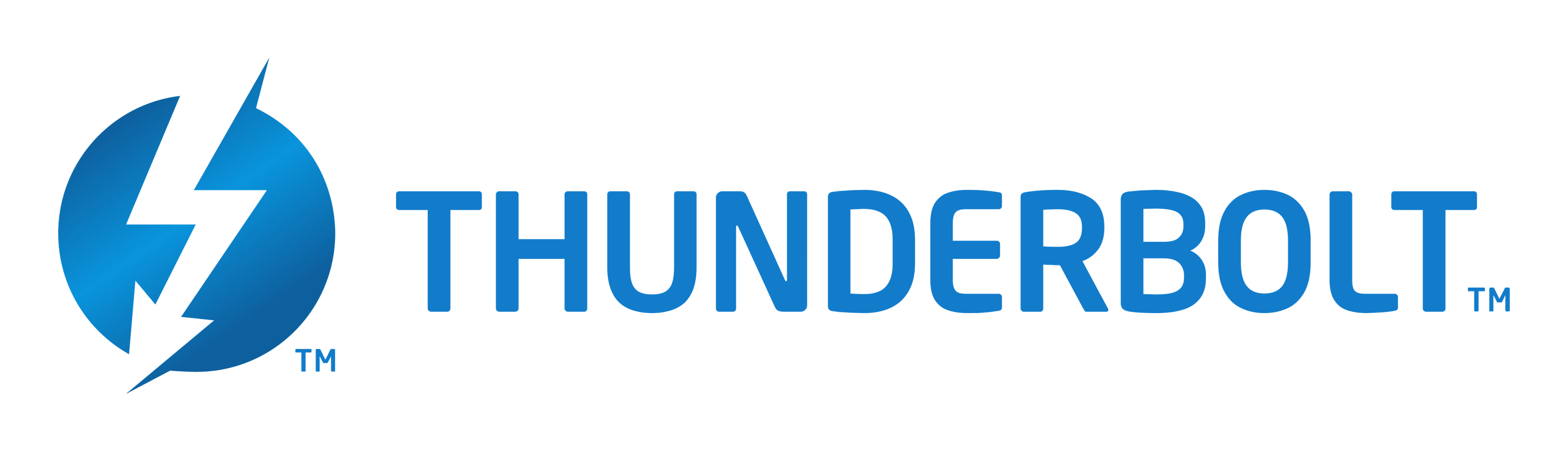 Logo da Thunderbolt em fundo transparente