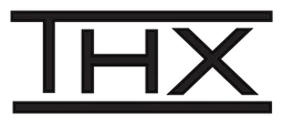 THX logo, black wordmark version, on a transparent background