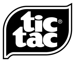 Tic Tac logo, monochrome icon version, on a transparent background