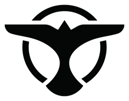 Tiesto logo, black version, on a transparent background