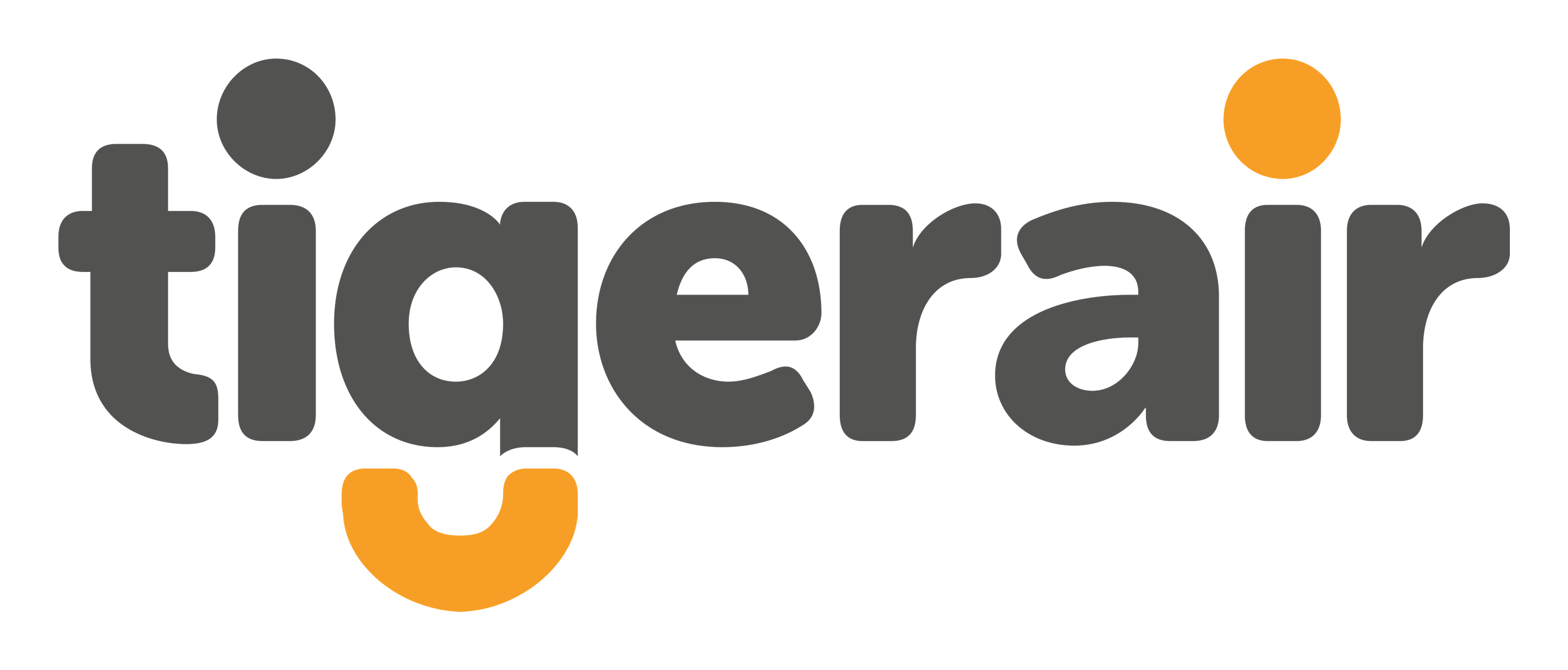 Tiger Airways Logo auf transparentem Hintergrund