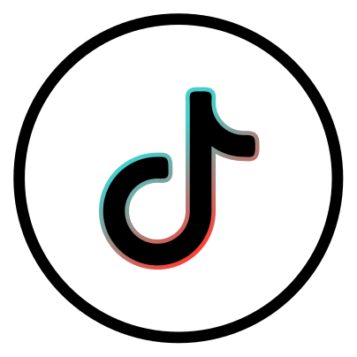 Tiktok Icon Black logo on a transparent background