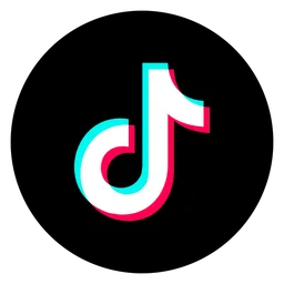 TikTok logo, black icon version, on a transparent background