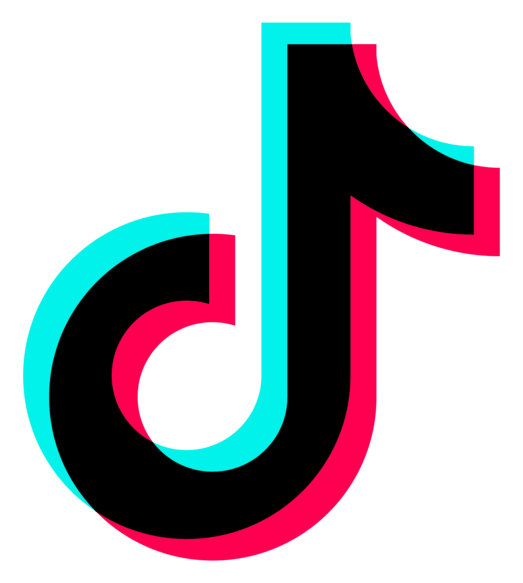 TikTok logo, icon version, on a transparent background