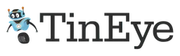 Tineye Logo, Variante Wortmarke schwarz, auf transparentem Hintergrund