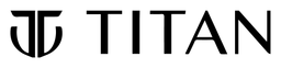 Titan logo, black wordmark version, on a transparent background