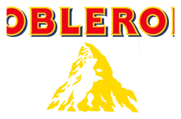 Toblerone logo, horizontal version, on a transparent background