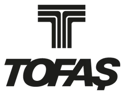 Tofas logo, black version, on a transparent background