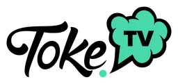 Tokes logo, horizontal version, on a transparent background