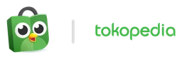 Tokopedia logo, wordmark version, on a transparent background