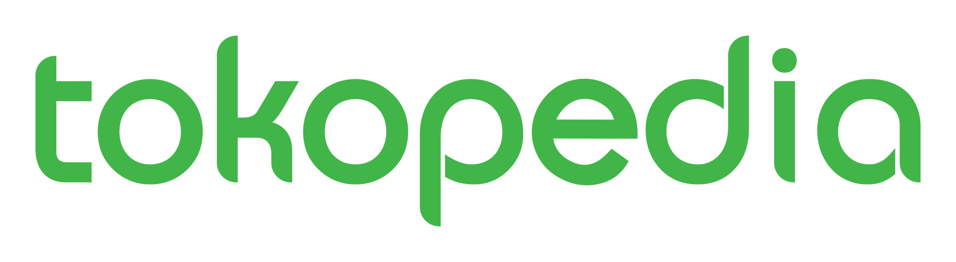 Tokopedia logo on a transparent background