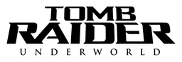 Tomb Raider logo, black wordmark version, on a transparent background
