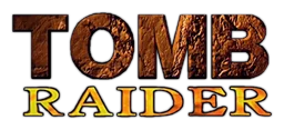 Tomb Raider logo, horizontal version, on a transparent background