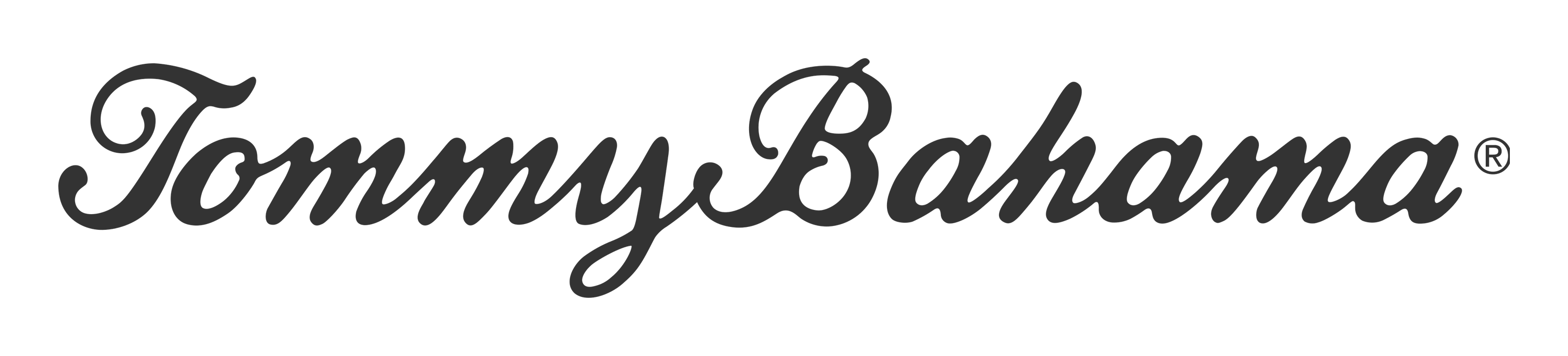 Tommy Bahama logo on a transparent background