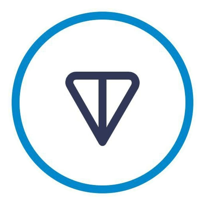 Logo da Toncoin em fundo transparente
