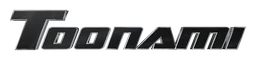 Toonami logo, black wordmark version, on a transparent background