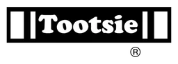 Tootsie Logo, Variante Wortmarke schwarz, auf transparentem Hintergrund